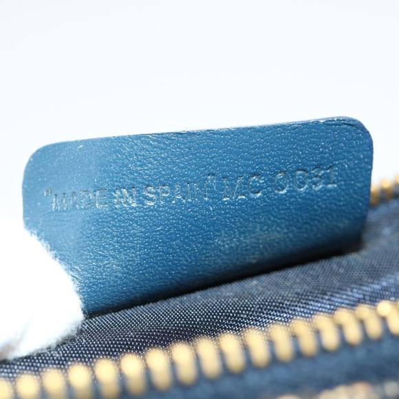 Christian Dior Trotter Canvas Saddle Pouch Pouch Blue Auth 35645 - Picture 12 of 16